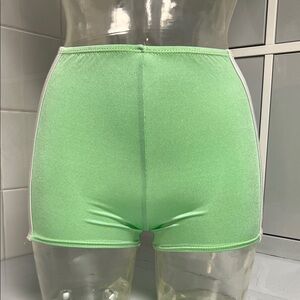 Sporty Mint Green Spandex Dance Booty Shorts S NWOT